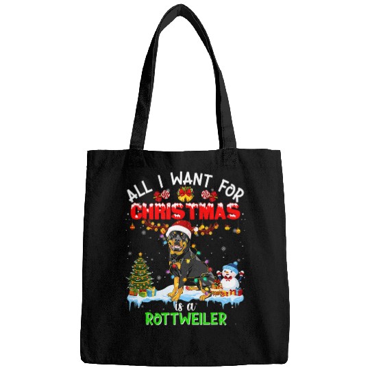 Dog Shiba Inu Santa Hat Snowman Christmas Tree Pajama Family Tee Bags
