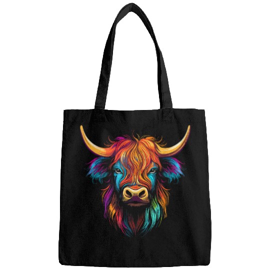 Highland Cow Cattle Hairy Animal Print Breeders Farm Farmer 27 Bags