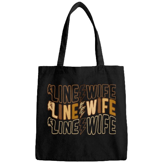 Lineman Line Wife Leopard Print Design Linemans Wife Electr Bags