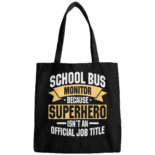 School Bus Monitor Job Student Attendant Driver Assistant Bags