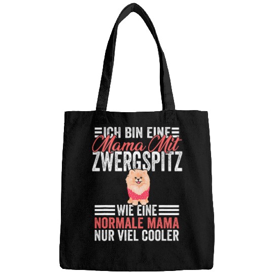 Pomeranian Mama Mothers Day Pomeranian Mama Bags