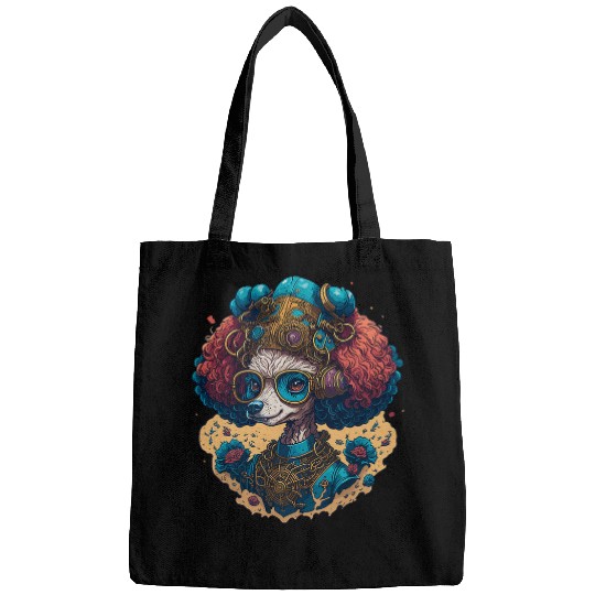 Steampunk Poodle Retro Mechanics Dog Design Dog Lovers Bags