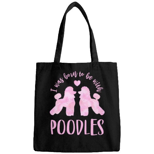 Poodle Lovers 2 Pink Poodles Bags