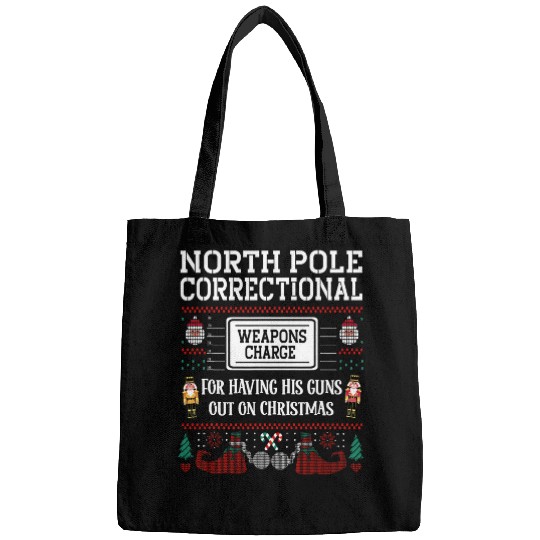 Ripped Elf Family Christmas Matching Fitness Workout Gym Bags