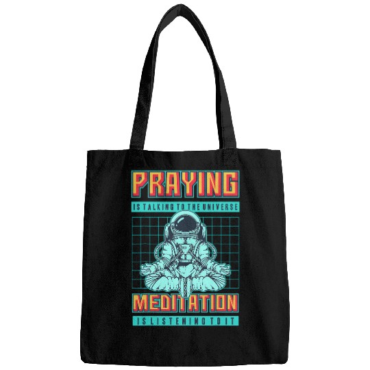Meditation Gift for Boys Girls Zen Buddhism Fun Astronaut Bags
