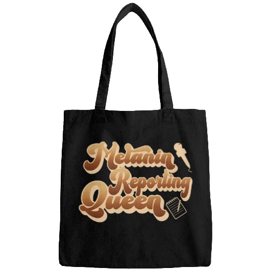 Melanin Reporting Queen African American Journalist Bags