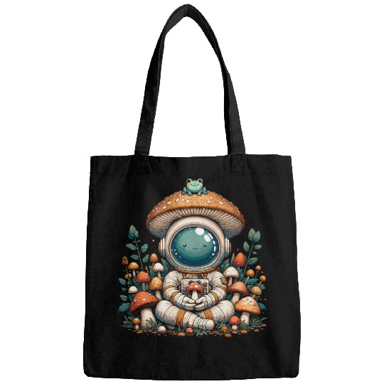 Mushroom Astronaut Frog Aesthetic Cottagecore Bags