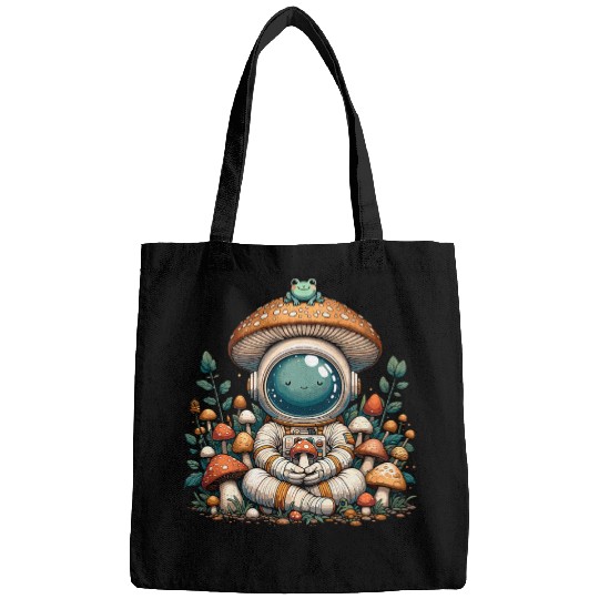 Mushroom Astronaut Frog Aesthetic Cottagecore Bags
