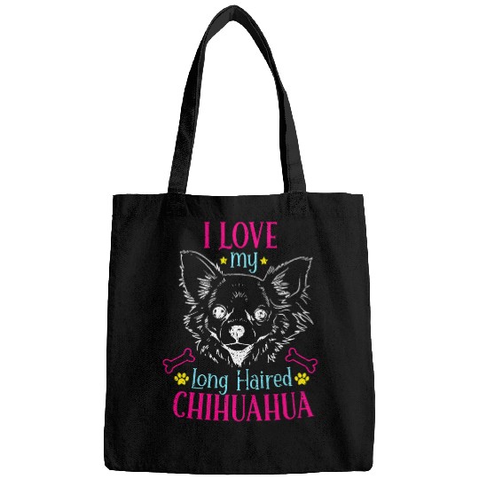 Long Haired Chihuahua Love Dog Owner Chihuahua Lover Bags