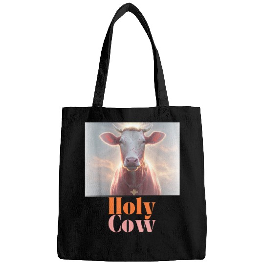 Holy Cow Funny Dairy Farmer Midwest Pride Bags