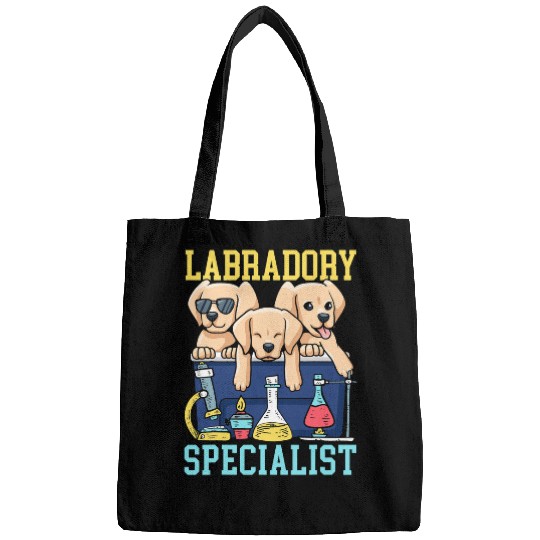 Labrador Lab Dog Labradory Specialist Future Scientist Labrador Dog Bags