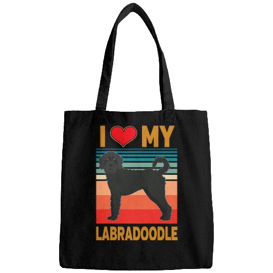 Poodles I Love My Labradoodle Dog Poodle Labrador Mix Poodle dog Bags
