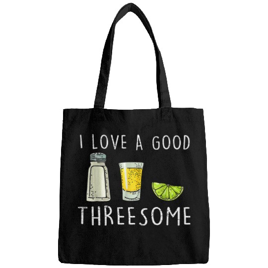 Retro I Love A Good Threesome Bartender Salt Lime Tequila 21 Bags