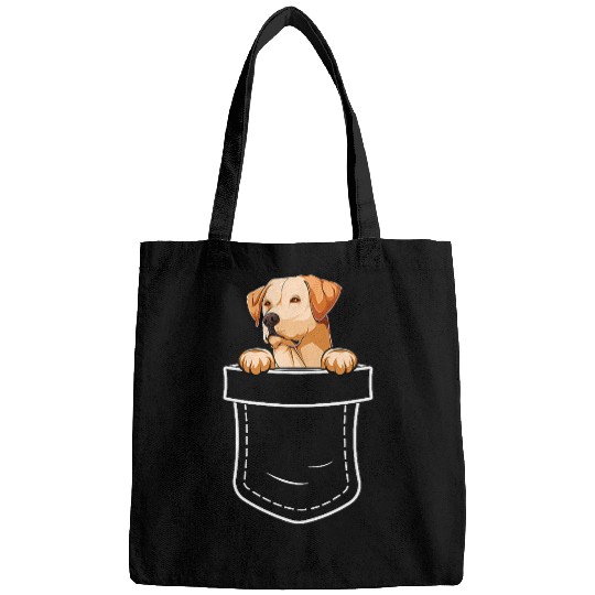 Labrador Lab Dog Chest Pocket 3 Bags
