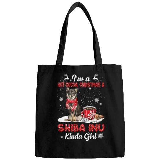 Dog Shiba Inu Im A Hot Cocoa xmass Christmas And Dog Kinda Shiba Inu Bags