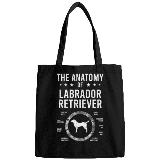 Labrador Lab Dog Anatomy of Labrador Retriever Dog Lover 3 Bags