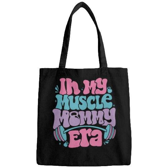 in my muscle mommy era gym workout ness team gym mama Bags