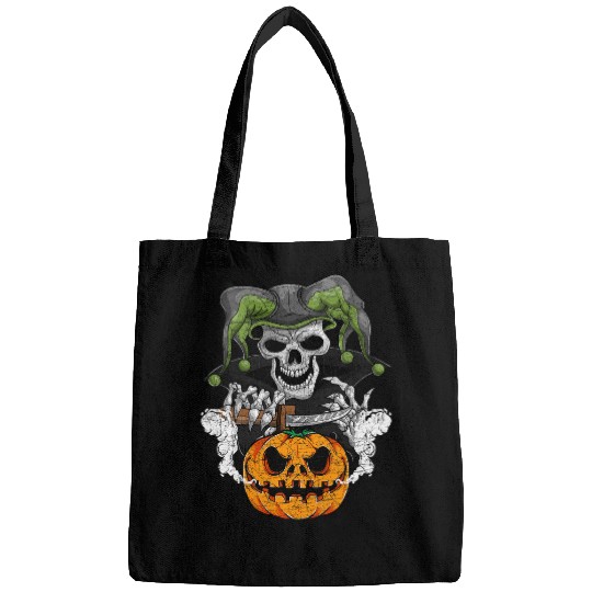 Pumpkin Jack O Lantern Skull Halloween Clown Skeleton Bags