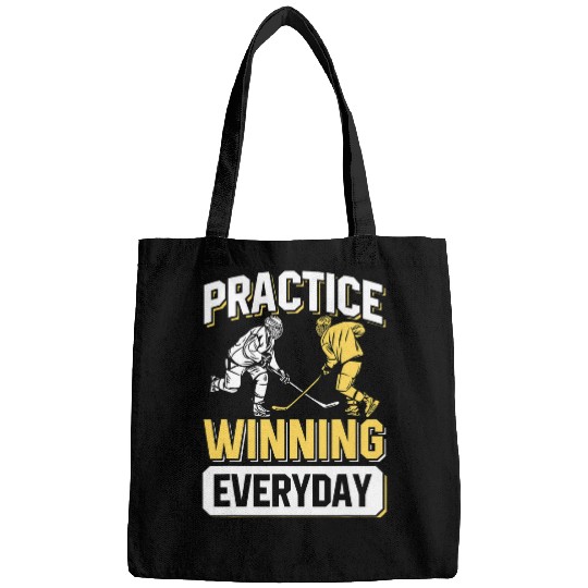 Ice Hockey Coachs Hockey Player Practice winning everyday Bags