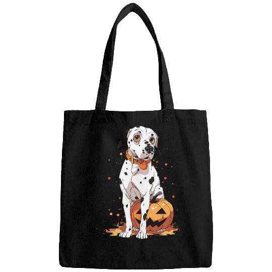 Halloween Dog Costume Design Scary Dalmatian Bags