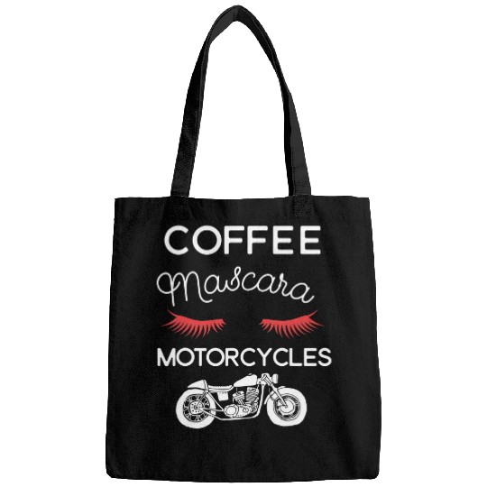 Motorcycle Lover Women Sexy Coffee Motorcycles And Mascara Bags