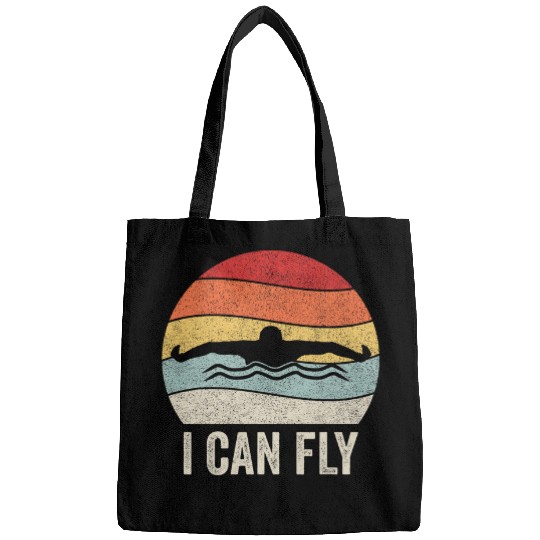 Retro I Can Fly Swimming Team Swim Coachs Swimmer Gift Bags