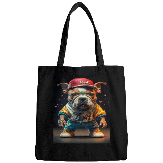 Swagger Pup Unleash the Cool with Legit Bulldog Hip Hop Bags