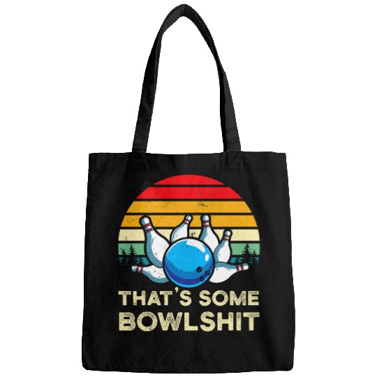 Retro Funny Bowling Gifts Coachs Team Bowler Humor Strike Bags