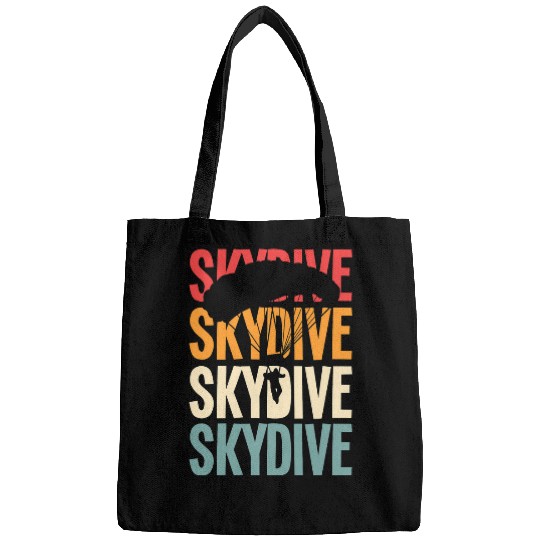 Retro Skydive Parachutist Skydiving Coachs vintages Parachuter Bags