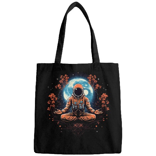 Meditation Yoga Zen Meditated Astronaut Geometric Graphic 8 Bags