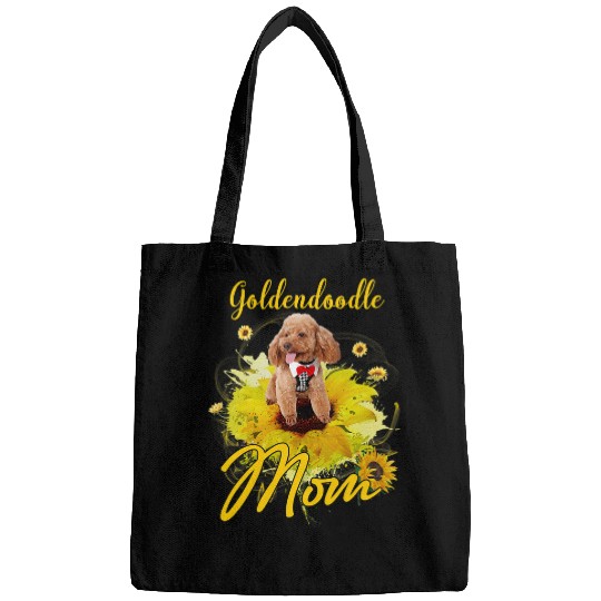Dog Goldendoodle Sunflower Goldendoodle Mom Dog Lover Mothers Bags