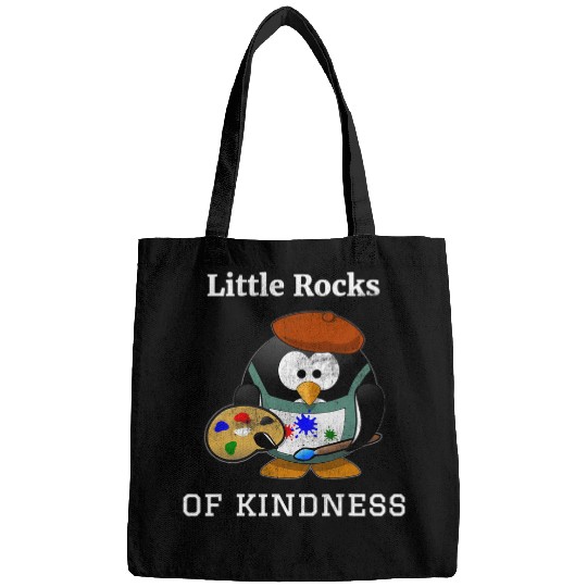 Little rocks of kindness T s Rock Painters women penguin Bags