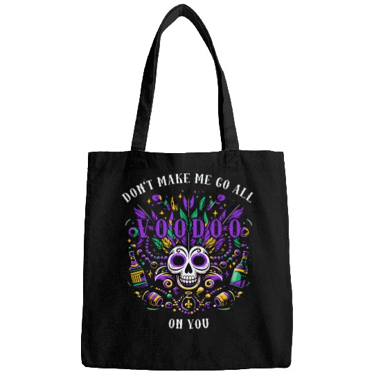 Mardi Gras Skull Witch Doctor Men Women Mardi Gras Voodoo Bags