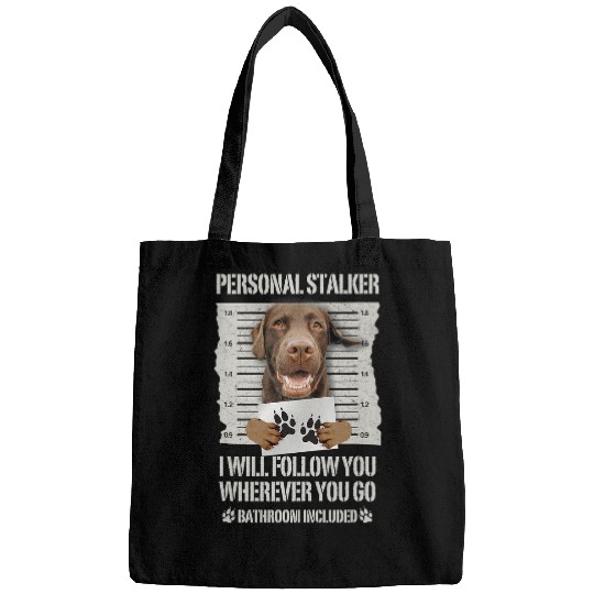 Labrador Lab Dog Personal Stalker Chocolate Labrador Lab Bags