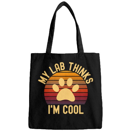 Labrador Lab Dog My Yellow Lab Thinks Im Cool Labrador Retriever Bags