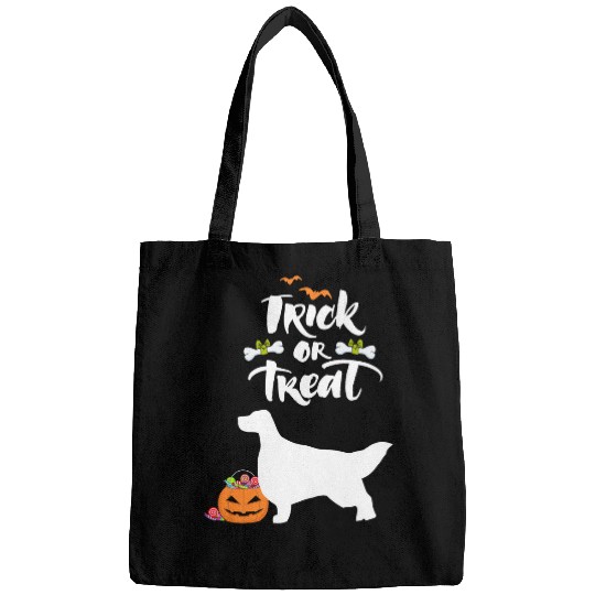 Trick Or Treat English Setter Dog Halloween Costume Bags