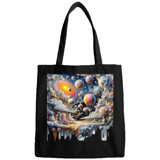 Stunning Surrealist Art Design Balloons Colors Classic Art Bags