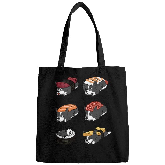 Sushi Border Collie Dog 1 Bags