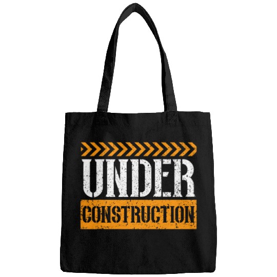Under Construction Brickmason Construction Worker Bricklayer Bags