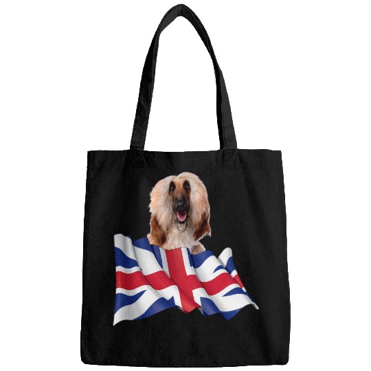 Union Jack Flag Dog Afghan Hound 2 Bags