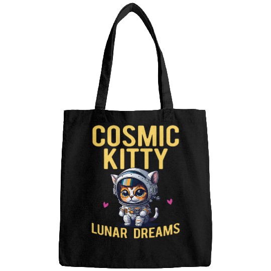 Space Astronaut Cat Lover Pet Owner Cosmic Spaceman Planet 25 Bags