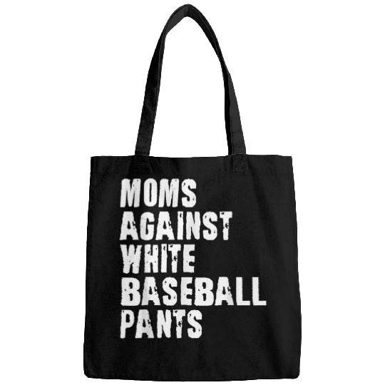 Moms Against White Baseball Pants Grunge Distressed vintages 1 Bags