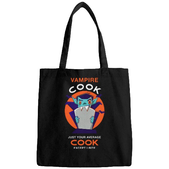 Vampire Cook Halloween Chef Scary Cooker Zombie Villain Bags