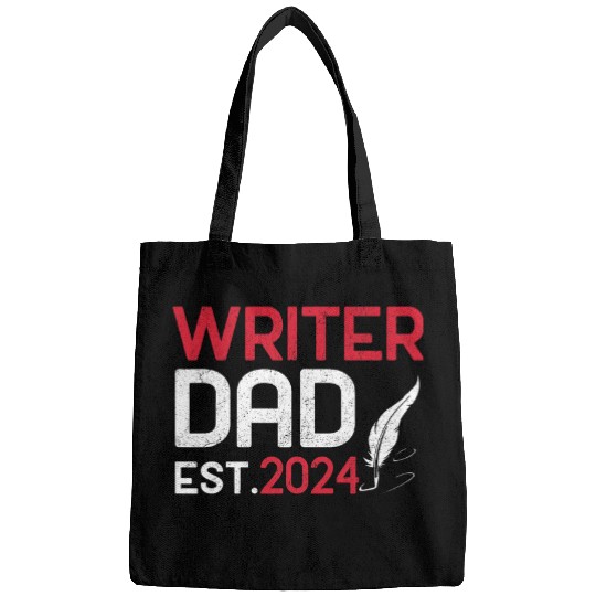 Literary Papa Novelist Creative Writer Father Distressed 21 Bags