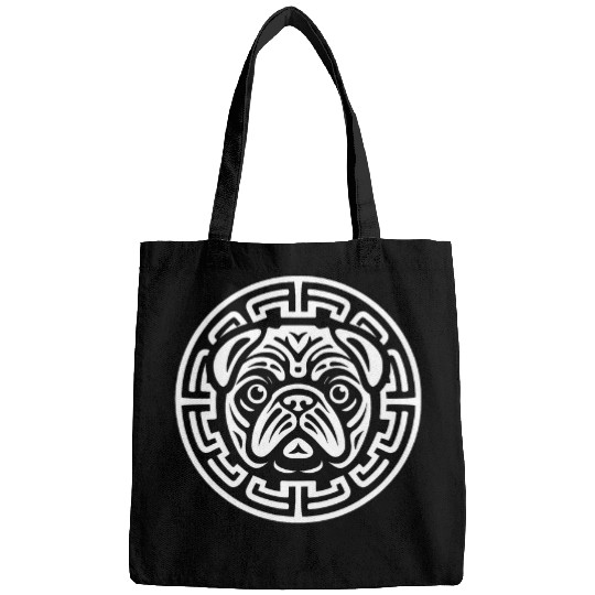 Pug Dog Norse Mythology Celtic Knots 1 Bags