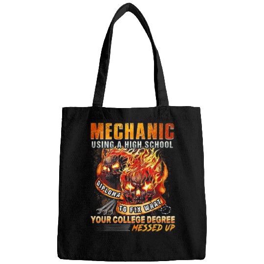 Mechanic Using A High School Diploma To Fix What Your Bags