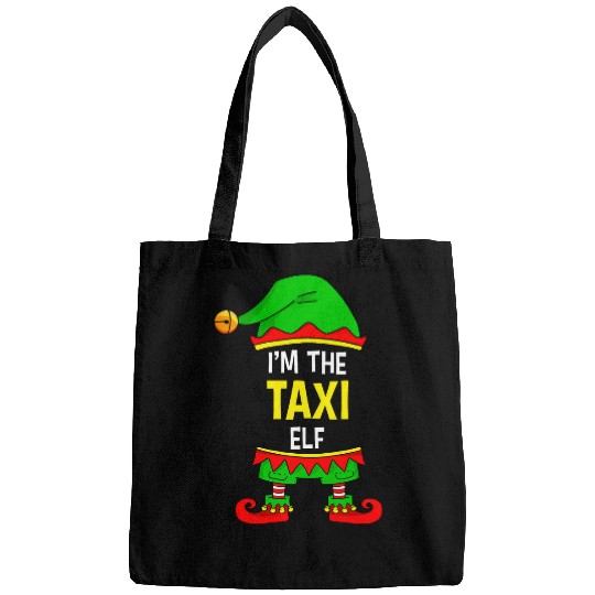 The Taxi Driver Elf Matching Family Christmas Bags