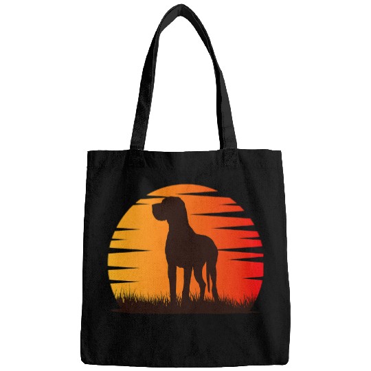 Dog Great Dane German Mastiff Great Dane Dog Breed T-Shirt Bags