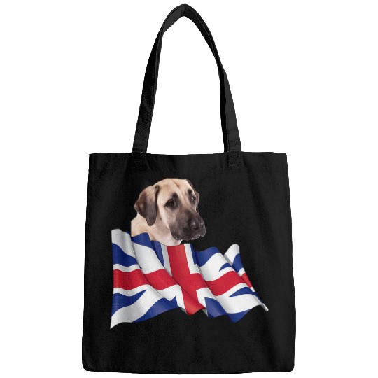 Union Jack Flag Dog Anatolian Shepherd Bags