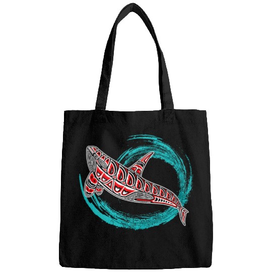 Orca Killer Whale Native American Indian Pacific Northwest Bags